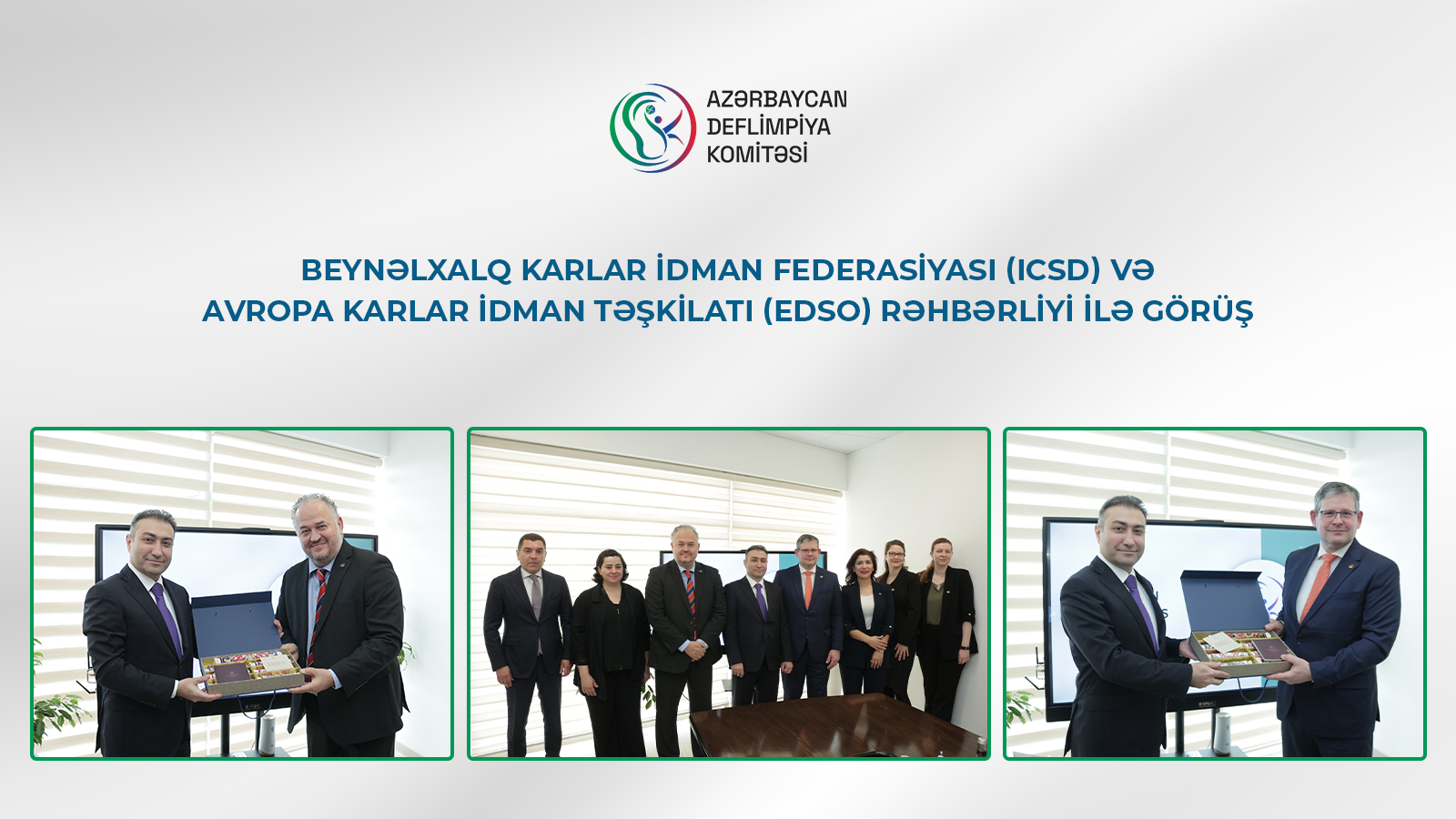 Beynəlxalq Karlar İdman Komitəsi və Avropa Karlar İdman Təşkilatının prezidentləri ilk dəfə Bakıya səfər edib