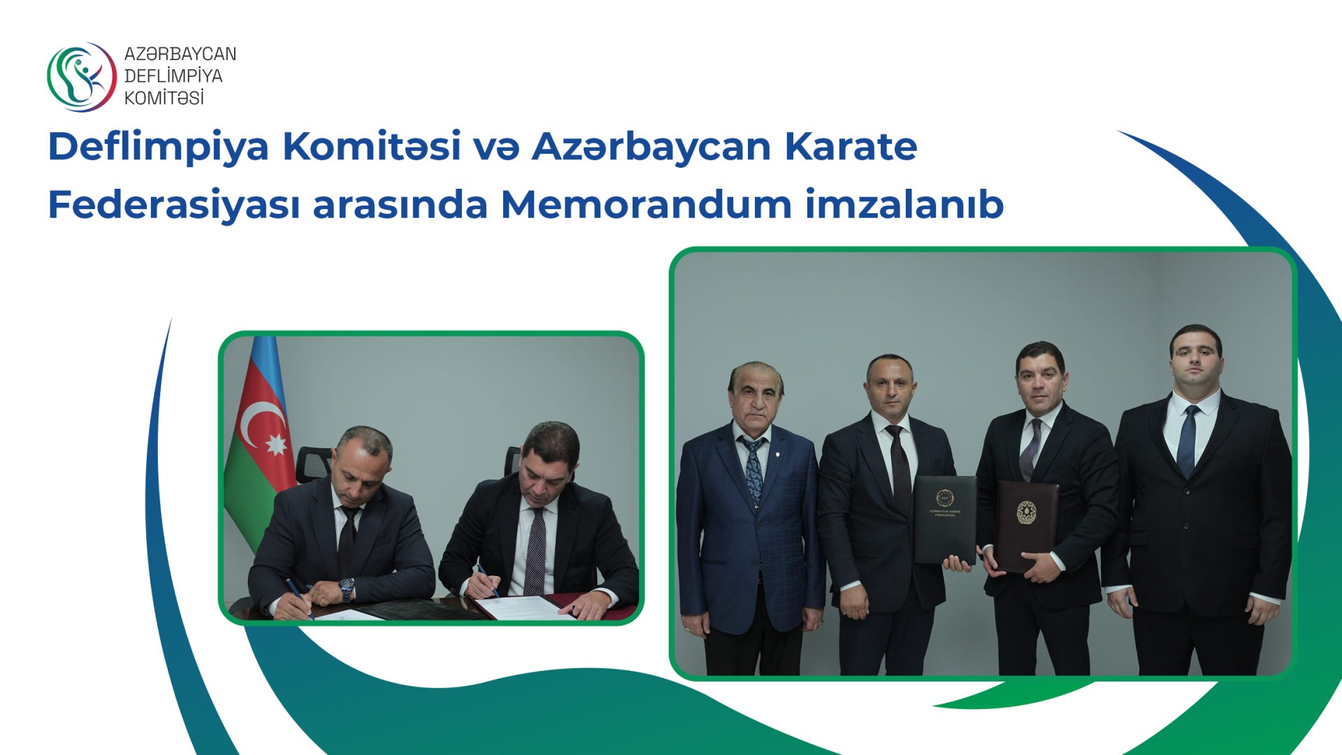 Deflimpiya Komitəsi və Azərbaycan Karate Federasiyası arasında Memorandum imzalanıb