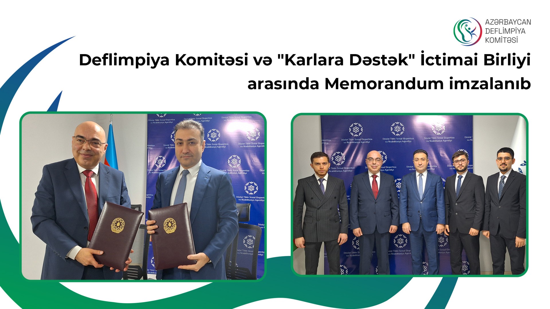 Deflimpiya Komitəsi və "Karlara Dəstək" İctimai Birliyi arasında Memorandum imzalanıb