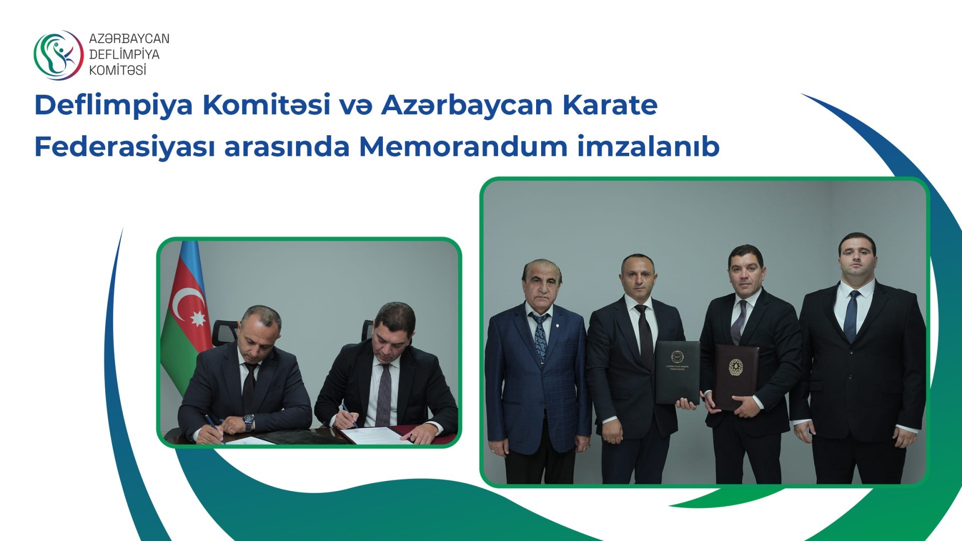 MOU signed between Deaflympic Committee and Azerbaijan Karate Federation