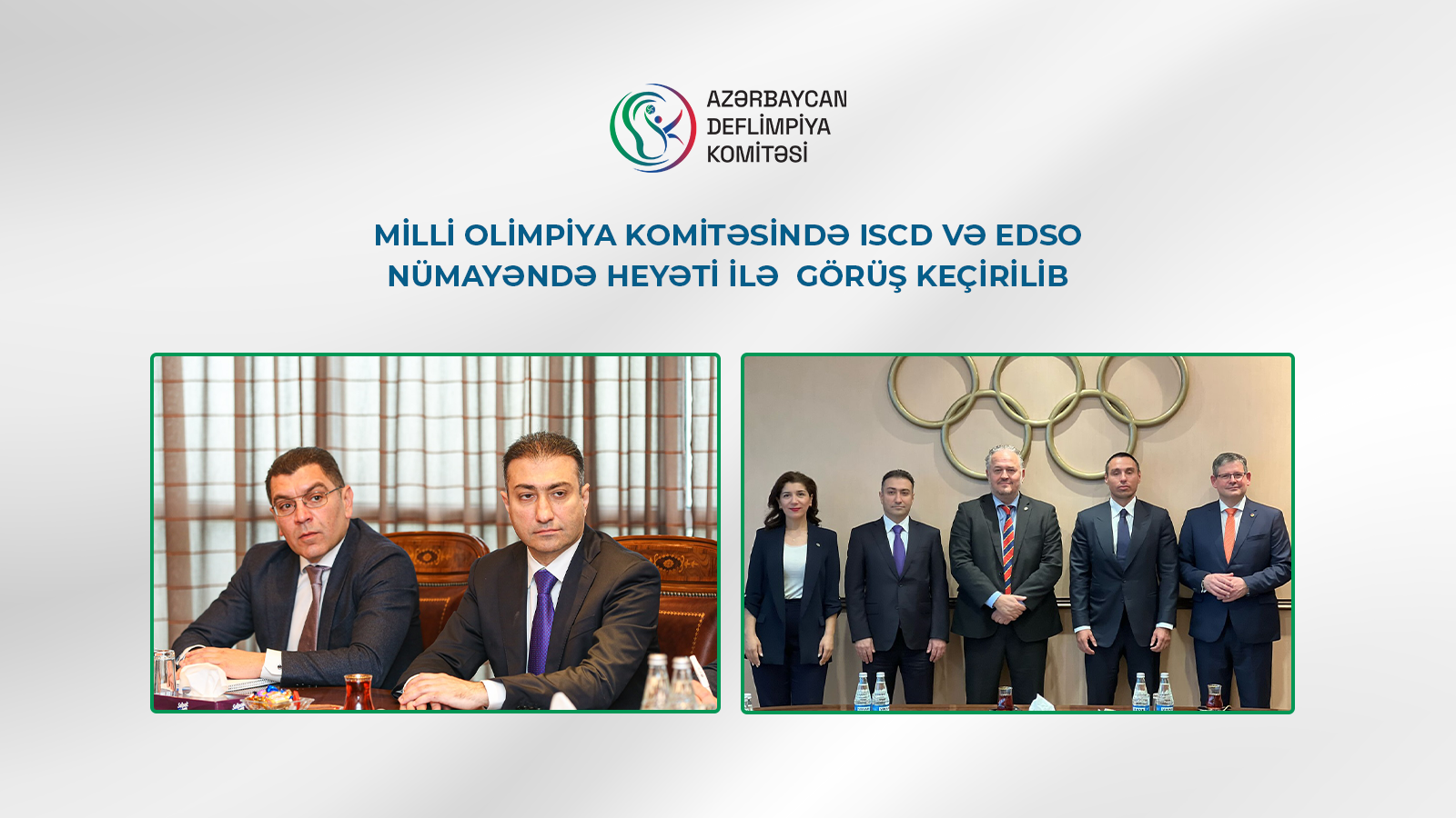 MOK-da Deflimpiya Hərəkatının inkişafı üçün Beynəlxalq qurumların rəsmiləri ilə görüş keçirilib