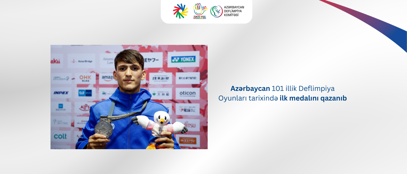 Azərbaycan 101 illik Deflimpiya Oyunları tarixində ilk medalını qazanıb